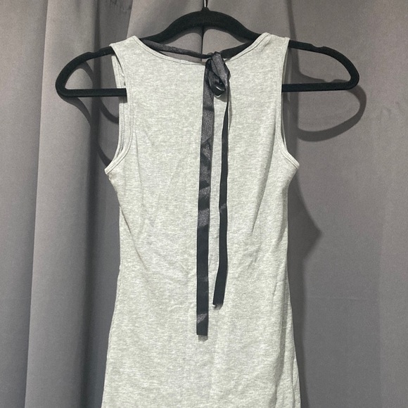 Women's Gray Sleeveless Top with Black Embellishments - Picture 3 of 3